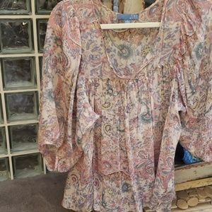 Anthropologie peasant top